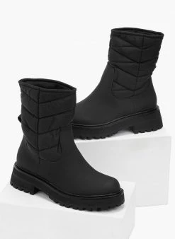 Προώθηση 🔥 The Fashion Project Ματ μποτάκια με καπιτονέ σχέδιο - Μαύρο 👏 7 Προώθηση 🔥 The Fashion Project Ματ μποτάκια με καπιτονέ σχέδιο - Μαύρο 👏 -Μποτάκια Κατάστημα mat mpotakia me kapitone sxedio 96616 bi74