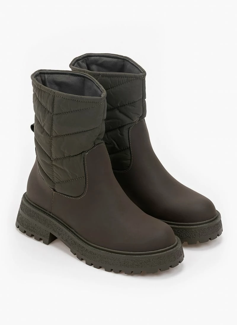 Συμφωνίες ✔️ The Fashion Project Ματ μποτάκια με καπιτονέ σχέδιο - Χακί 🔔 5 Συμφωνίες ✔️ The Fashion Project Ματ μποτάκια με καπιτονέ σχέδιο - Χακί 🔔 - Image 3