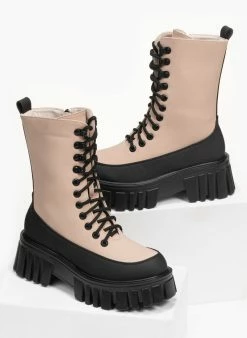 Προϋπολογισμός 🤩 The Fashion Project Αρβυλάκια με ψηλή σόλα και κορδόνια - Μπεζ ❤️ 10 Προϋπολογισμός 🤩 The Fashion Project Αρβυλάκια με ψηλή σόλα και κορδόνια - Μπεζ ❤️ -Μποτάκια Κατάστημα mat mpotakia me psili sola kai kordonia 95677 br6f