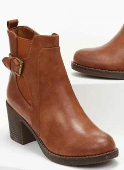 ΧΟΝΔΡΙΚΟ ΕΜΠΟΡΙΟ 🌟 The Fashion Project Μποτάκια αστραγάλου με λουράκι - Ταμπά 😍 -Μποτάκια Κατάστημα mpotakia all day me takouni 105675 mjrz