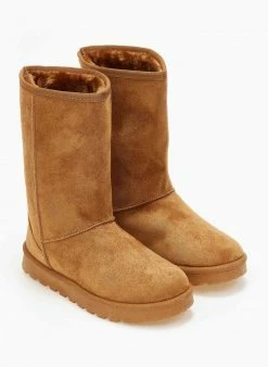 Πολύ καλή προσφορά 🎁 The Fashion Project Μποτάκια με γούνα - Κάμελ 🥰 -Μποτάκια Κατάστημα mpotakia apres ski me sunthetiki gouna 108223 bh8o