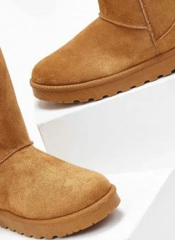 Πολύ καλή προσφορά 🎁 The Fashion Project Μποτάκια με γούνα - Κάμελ 🥰 -Μποτάκια Κατάστημα mpotakia apres ski me sunthetiki gouna 108223 lzdj