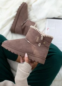 Αγορά 🧨 The Fashion Project Μποτάκια Apres Ski με συνθετική γούνα - Τάουπε 👍