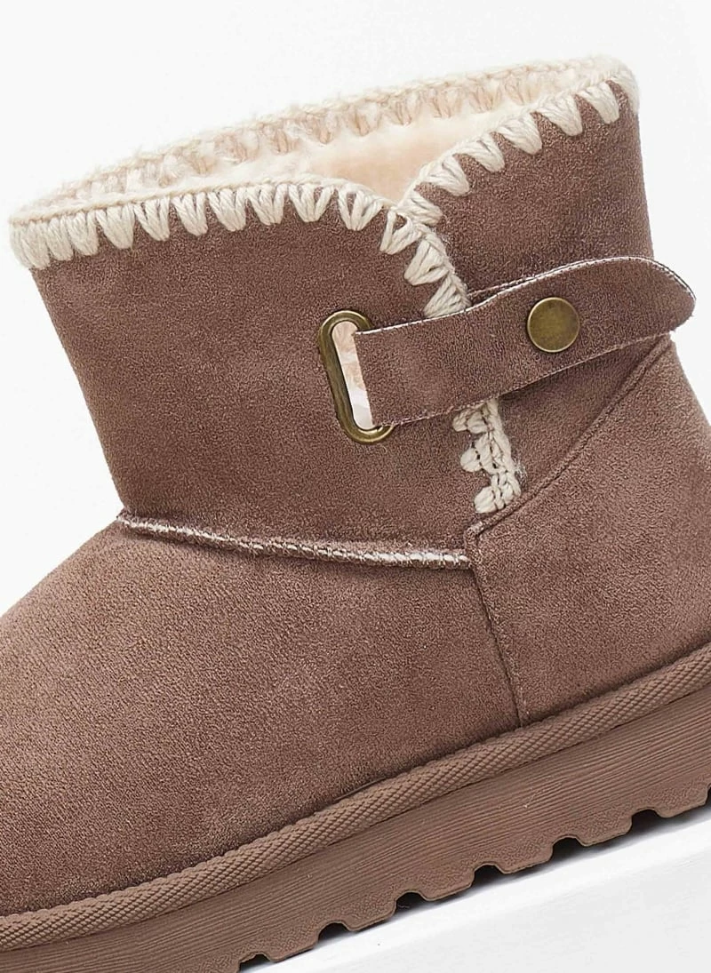 Αγορά 🧨 The Fashion Project Μποτάκια Apres Ski με συνθετική γούνα - Τάουπε 👍 4 Αγορά 🧨 The Fashion Project Μποτάκια Apres Ski με συνθετική γούνα - Τάουπε 👍 - Image 2