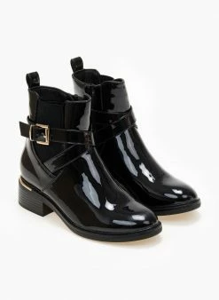 Εξοδος ⭐ The Fashion Project Μποτάκια αστραγάλου λουστρίνι με λάστιχο - Μαύρο 🧨 11 Εξοδος ⭐ The Fashion Project Μποτάκια αστραγάλου λουστρίνι με λάστιχο - Μαύρο 🧨 -Μποτάκια Κατάστημα mpotakia astragalou loustrini me lastixo 105903 9ds4