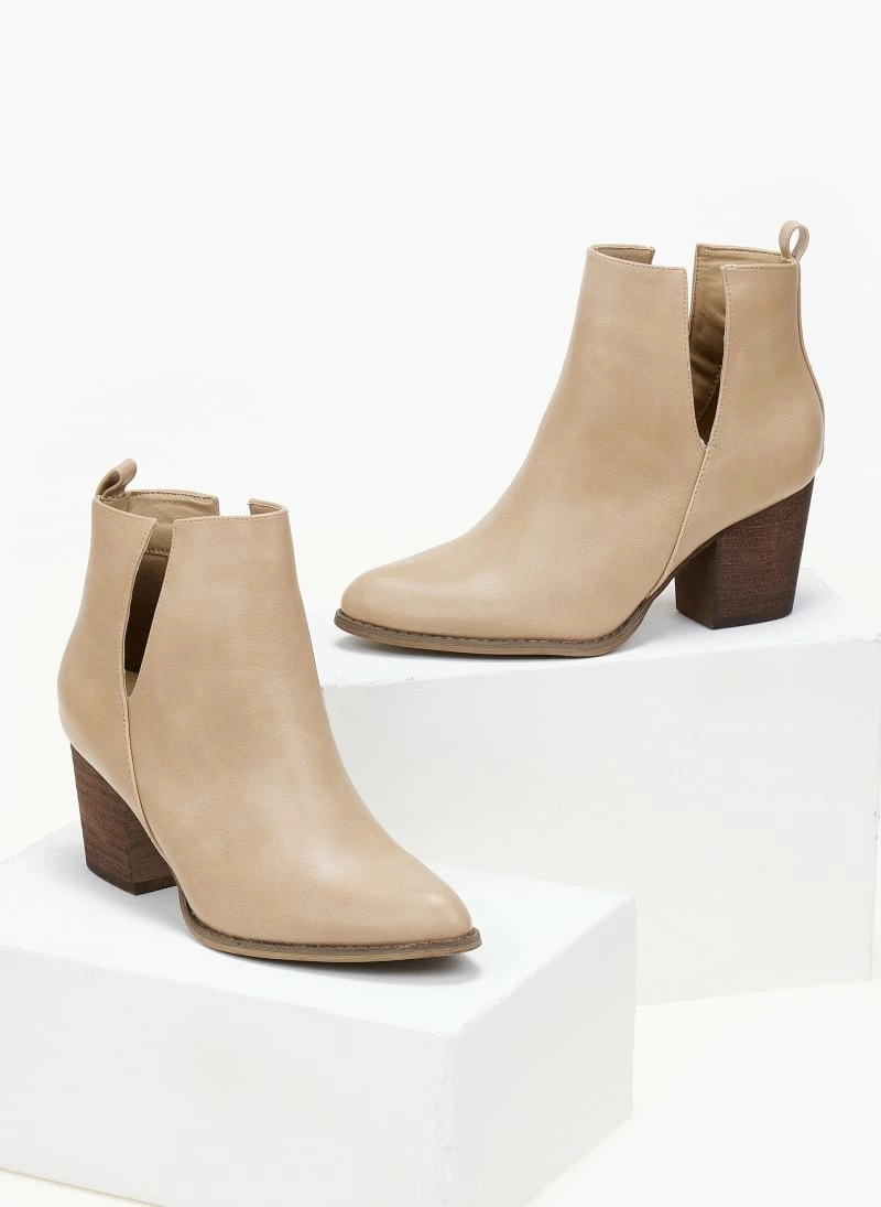 Εξοδος 💯 The Fashion Project Μποτάκια Cowboy με άνοιγμα - Μπεζ 😀 8 Εξοδος 💯 The Fashion Project Μποτάκια Cowboy με άνοιγμα - Μπεζ 😀 - Image 6