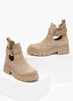 Φτηνός 😉 The Fashion Project Μποτάκια αστραγάλου με ανοίγματα - Μπεζ 💯 13 Φτηνός 😉 The Fashion Project Μποτάκια αστραγάλου με ανοίγματα - Μπεζ 💯 -Μποτάκια Κατάστημα mpotakia astragalou me anoigmata 109441 3m67