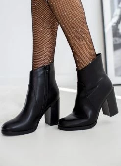 Best Pirce 🔔 The Fashion Project Μποτάκια αστραγάλου με ασύμμετρο τελείωμα - Μαύρο ⌛ -Μποτάκια Κατάστημα mpotakia astragalou me asummetro teleiwma 108879 5lrm