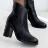 Best Pirce 🔔 The Fashion Project Μποτάκια αστραγάλου με ασύμμετρο τελείωμα - Μαύρο ⌛