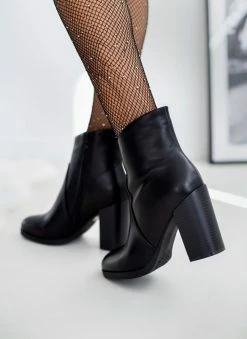 Best Pirce 🔔 The Fashion Project Μποτάκια αστραγάλου με ασύμμετρο τελείωμα - Μαύρο ⌛ -Μποτάκια Κατάστημα mpotakia astragalou me asummetro teleiwma 108879 e8c6