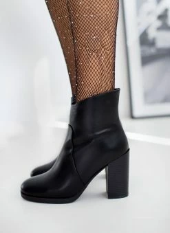 Best Pirce 🔔 The Fashion Project Μποτάκια αστραγάλου με ασύμμετρο τελείωμα - Μαύρο ⌛ -Μποτάκια Κατάστημα mpotakia astragalou me asummetro teleiwma 108879 lfn5
