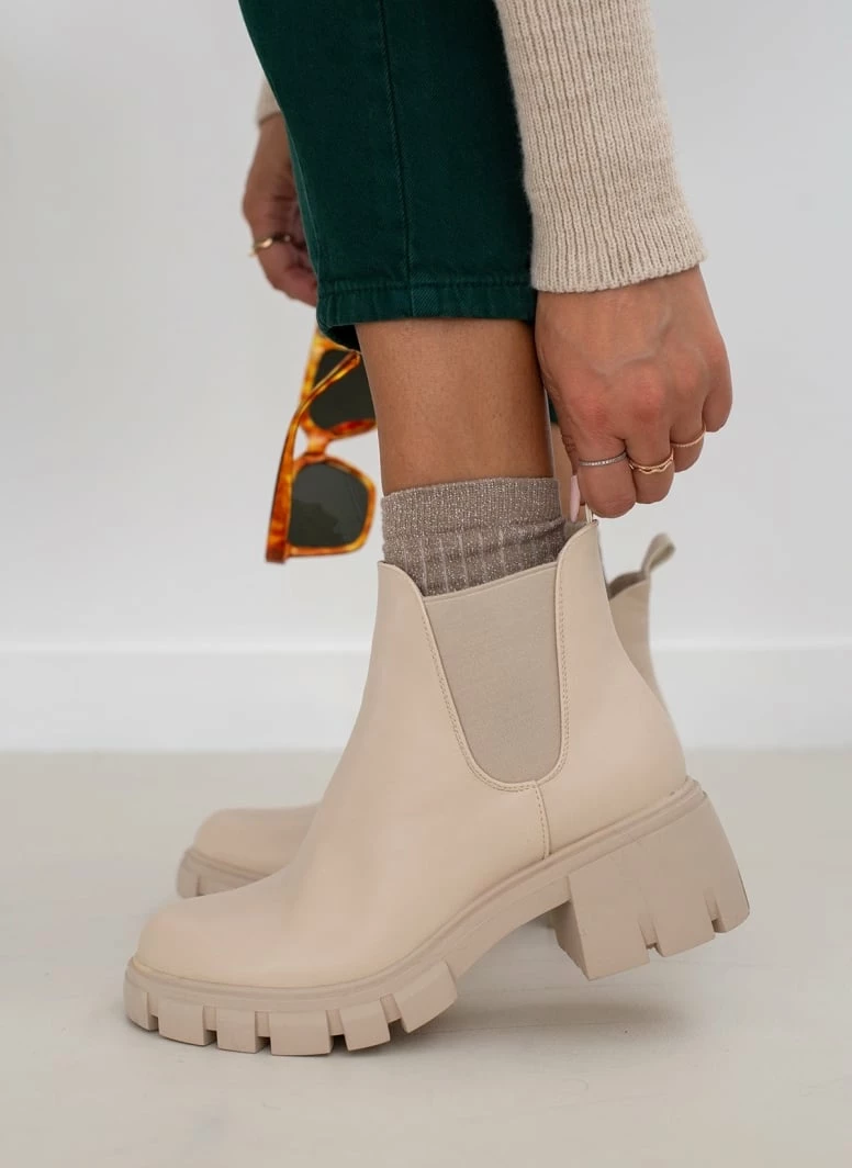 Νέος 🔔 The Fashion Project Μποτάκια αστραγάλου με Chunky σόλα - Μπεζ 😀 9 Νέος 🔔 The Fashion Project Μποτάκια αστραγάλου με Chunky σόλα - Μπεζ 😀 - Image 7