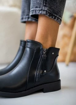 Καλύτερες κριτικές για 😍 The Fashion Project Μποτάκια αστραγάλου με εξωτερικό φερμουάρ - Μαύρο 🤩