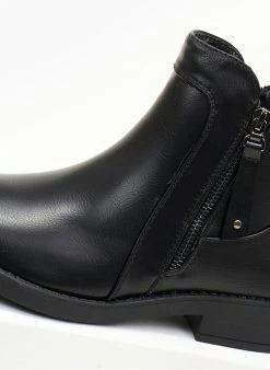 Καλύτερες κριτικές για 😍 The Fashion Project Μποτάκια αστραγάλου με εξωτερικό φερμουάρ - Μαύρο 🤩 -Μποτάκια Κατάστημα mpotakia astragalou me ekswteriko fermouar 105833 6y91