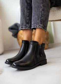 Καλύτερες κριτικές για 😍 The Fashion Project Μποτάκια αστραγάλου με εξωτερικό φερμουάρ - Μαύρο 🤩 -Μποτάκια Κατάστημα mpotakia astragalou me ekswteriko fermouar 105833 s6is