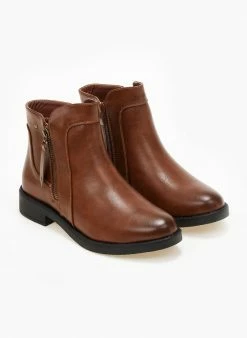 Καλύτερες κριτικές για 🔥 The Fashion Project Μποτάκια αστραγάλου με εξωτερικό φερμουάρ - Ταμπά ❤️ -Μποτάκια Κατάστημα mpotakia astragalou me ekswteriko fermouar 105834 o2tv