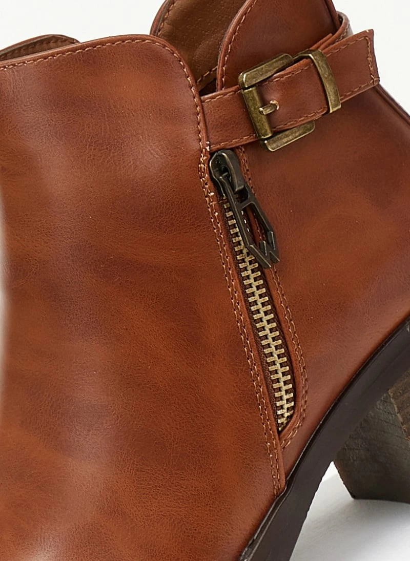 Τοπ 10 💯 The Fashion Project Μποτάκια αστραγάλου με εξωτερικό φερμουάρ - Ταμπά 😍 5 Τοπ 10 💯 The Fashion Project Μποτάκια αστραγάλου με εξωτερικό φερμουάρ - Ταμπά 😍 - Image 3