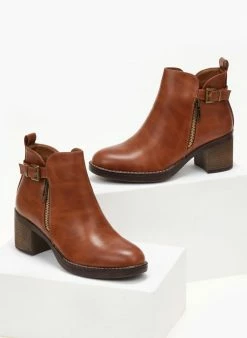 Τοπ 10 💯 The Fashion Project Μποτάκια αστραγάλου με εξωτερικό φερμουάρ - Ταμπά 😍 9 Τοπ 10 💯 The Fashion Project Μποτάκια αστραγάλου με εξωτερικό φερμουάρ - Ταμπά 😍 -Μποτάκια Κατάστημα mpotakia astragalou me ekswteriko fermouar 105900 nhuk