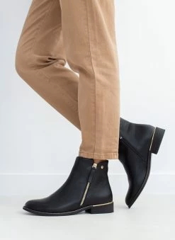 ΧΟΝΔΡΙΚΟ ΕΜΠΟΡΙΟ 🛒 The Fashion Project Μποτάκια αστραγάλου με εξωτερικό φερμουάρ - Μαύρο 😉