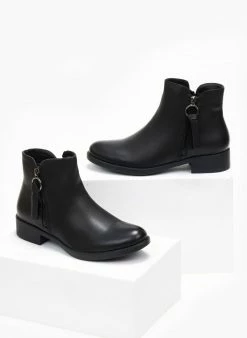 Αγορά 👏 The Fashion Project Μποτάκια αστραγάλου με εξωτερικό φερμουάρ - Μαύρο 😉 9 Αγορά 👏 The Fashion Project Μποτάκια αστραγάλου με εξωτερικό φερμουάρ - Μαύρο 😉 -Μποτάκια Κατάστημα mpotakia astragalou me ekswteriko fermouar 108464 4k8s