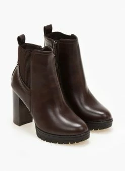 Φτηνός 👏 The Fashion Project Μποτάκια αστραγάλου με ελαστικό τμήμα - Καφέ 😍 13 Φτηνός 👏 The Fashion Project Μποτάκια αστραγάλου με ελαστικό τμήμα - Καφέ 😍 -Μποτάκια Κατάστημα mpotakia astragalou me elastiko tmima 105732 mf8k