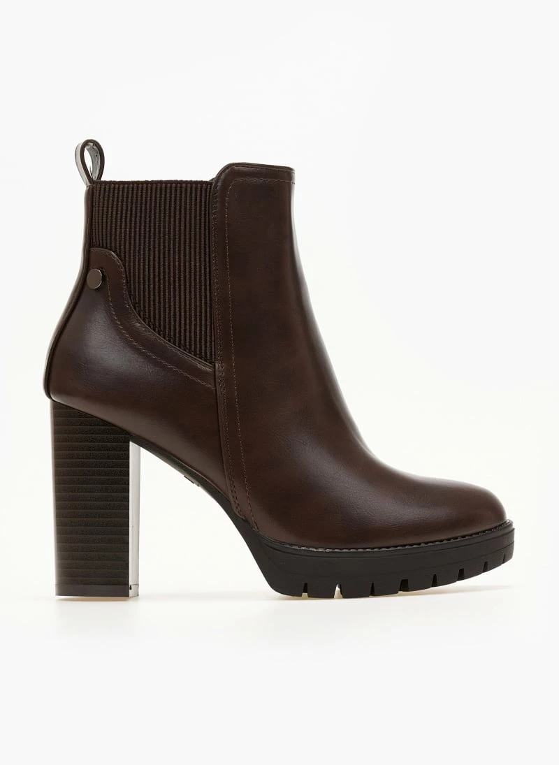 Φτηνός 👏 The Fashion Project Μποτάκια αστραγάλου με ελαστικό τμήμα - Καφέ 😍 4 Φτηνός 👏 The Fashion Project Μποτάκια αστραγάλου με ελαστικό τμήμα - Καφέ 😍 - Image 2