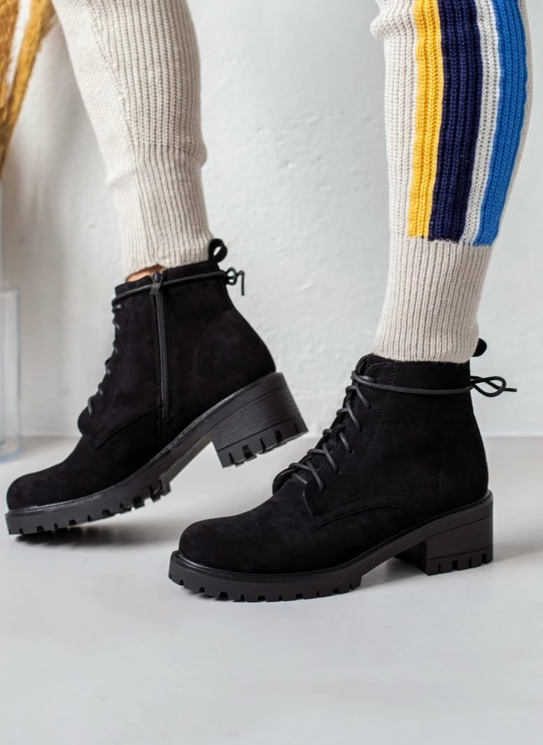 Εξοδος ⭐ The Fashion Project Αρβυλάκια με κορδόνια - Μαύρο 🎁 6 Εξοδος ⭐ The Fashion Project Αρβυλάκια με κορδόνια - Μαύρο 🎁 - Image 4