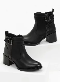 Το φθηνότερο ❤️ The Fashion Project Μποτάκια αστραγάλου με κροκό λεπτομέρεια - Μαύρο 👍 7 Το φθηνότερο ❤️ The Fashion Project Μποτάκια αστραγάλου με κροκό λεπτομέρεια - Μαύρο 👍 -Μποτάκια Κατάστημα mpotakia astragalou me kroko leptomereia 96986 kt3d