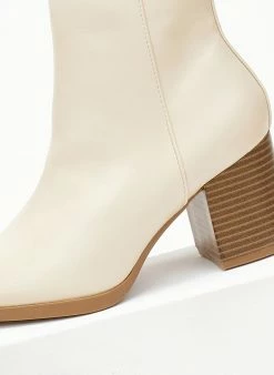 ΧΟΝΔΡΙΚΟ ΕΜΠΟΡΙΟ 🎁 The Fashion Project Μποτάκια αστραγάλου με ξύλινο τακούνι - Ζαχαρί ✔️ -Μποτάκια Κατάστημα mpotakia astragalou me ksulino takouni 107247 n4dz