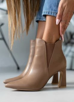 Καλύτερη πώληση 🔔 The Fashion Project Μποτάκια αστραγάλου με λάστιχο - Πούρο 🤩