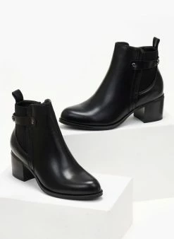 Flash Sale 👏 The Fashion Project Μποτάκια αστραγάλου με λάστιχο - Μαύρο 🧨 -Μποτάκια Κατάστημα mpotakia astragalou me lastixo 105958 b4d5