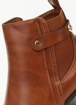 Συμφωνίες ✨ The Fashion Project Μποτάκια αστραγάλου με λάστιχο - Ταμπά ⭐ -Μποτάκια Κατάστημα mpotakia astragalou me lastixo 105959 vypn