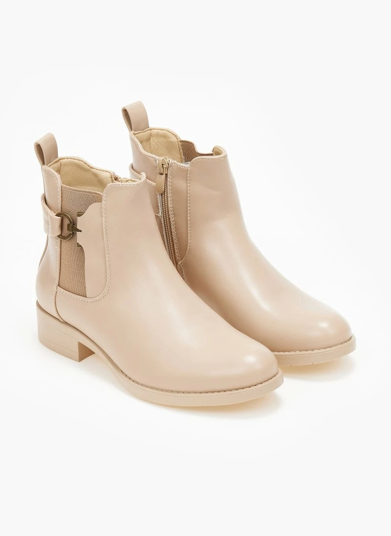 Best Pirce 😉 The Fashion Project Μποτάκια αστραγάλου με λάστιχο - Μπεζ 👍 4 Best Pirce 😉 The Fashion Project Μποτάκια αστραγάλου με λάστιχο - Μπεζ 👍 - Image 2