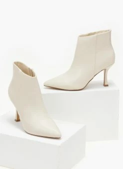 Το φθηνότερο ❤️ The Fashion Project Μποτάκια αστραγάλου με λεπτό τακούνι - Μπεζ 🤩 -Μποτάκια Κατάστημα mpotakia astragalou me lepto takouni 106644 j4du