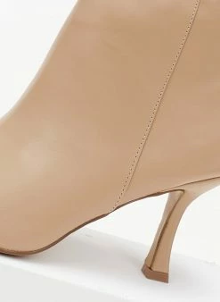 Εκπτωση 🧨 The Fashion Project Μποτάκια αστραγάλου με λεπτό τακούνι - Nude 🌟 -Μποτάκια Κατάστημα mpotakia astragalou me lepto takouni 106645 fwpl