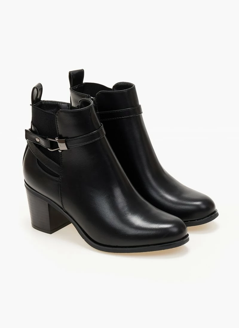 Προϋπολογισμός ⭐ The Fashion Project Μποτάκια αστραγάλου με μεταλλική λεπτομέρεια - Μαύρο 🌟 4 Προϋπολογισμός ⭐ The Fashion Project Μποτάκια αστραγάλου με μεταλλική λεπτομέρεια - Μαύρο 🌟 - Image 2