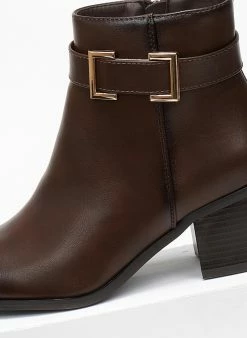 Καλύτερη πώληση 😉 The Fashion Project Μποτάκια αστραγάλου με μεταλλικό διακοσμητικό - Καφέ ⭐ 9 Καλύτερη πώληση 😉 The Fashion Project Μποτάκια αστραγάλου με μεταλλικό διακοσμητικό - Καφέ ⭐ -Μποτάκια Κατάστημα mpotakia astragalou me metalliko diakosmitiko 108236 a9aa