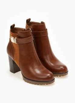 Best Pirce 🛒 The Fashion Project Μποτάκια αστραγάλου με Suede λεπτομέρεια - Ταμπά 🎉 7 Best Pirce 🛒 The Fashion Project Μποτάκια αστραγάλου με Suede λεπτομέρεια - Ταμπά 🎉 -Μποτάκια Κατάστημα mpotakia astragalou me suede leptomereia 105766 bep0