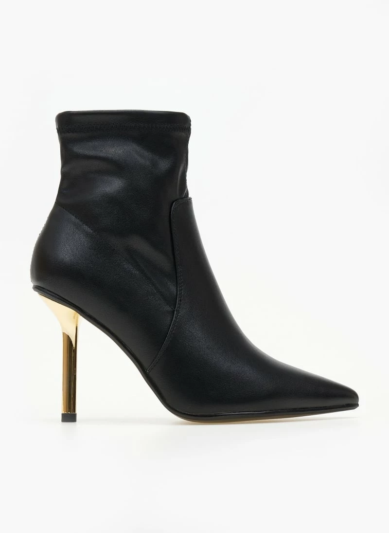Προώθηση 😉 The Fashion Project Μποτάκια αστραγάλου με χρυσό μεταλλικό τακούνι - Μαύρο ❤️ 3 Προώθηση 😉 The Fashion Project Μποτάκια αστραγάλου με χρυσό μεταλλικό τακούνι - Μαύρο ❤️
