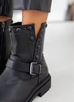 Προώθηση 🧨 The Fashion Project Μποτάκια Biker τρουκς - Μαύρο 👏 -Μποτάκια Κατάστημα mpotakia biker trouks 107948 unb8