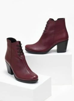 Καλύτερες κριτικές για 👍 The Fashion Project Μποτάκια δερμάτινα αστραγάλου με κορδόνια - Μπορντό 🤩 -Μποτάκια Κατάστημα mpotakia casual dermatina me kordonia 108275 38z6