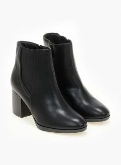 Νέος 🥰 The Fashion Project Μποτάκια αστραγάλου με λάστιχο - Μαύρο ⌛ -Μποτάκια Κατάστημα mpotakia casual me lastixo 106085 xli9