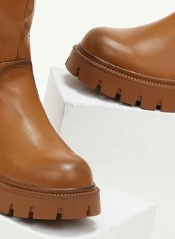 Προϋπολογισμός 😀 The Fashion Project Μποτάκια Biker με τρακτερωτή σόλα - Ταμπά 🌟 -Μποτάκια Κατάστημα mpotakia casual me trakterwti sola 106150 vxc3