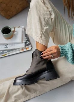 Ολοκαίνουργιο 🤩 Xti Footwear Μποτάκια Casual Xti 140047 - Λαδί 🛒 -Μποτάκια Κατάστημα mpotakia casual xti 140047 107113 p88h