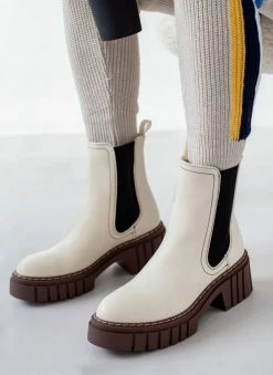 Κουπόνι 🔥 The Fashion Project Μποτάκια Chelsea με Chunky σόλα - Ζαχαρί 🛒 -Μποτάκια Κατάστημα mpotakia chelsea me chunky sola 105753 0duf