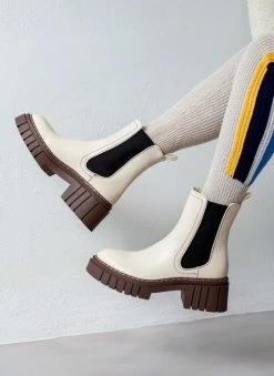 Κουπόνι 🔥 The Fashion Project Μποτάκια Chelsea με Chunky σόλα - Ζαχαρί 🛒