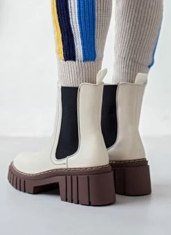 Κουπόνι 🔥 The Fashion Project Μποτάκια Chelsea με Chunky σόλα - Ζαχαρί 🛒 -Μποτάκια Κατάστημα mpotakia chelsea me chunky sola 105753 yiei