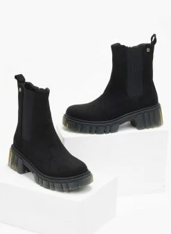 ΧΟΝΔΡΙΚΟ ΕΜΠΟΡΙΟ 🥰 The Fashion Project Μποτάκια Chelsea με Chunky σόλα - Μαύρο 🔔 -Μποτάκια Κατάστημα mpotakia chelsea me chunky sola 109328 1loy