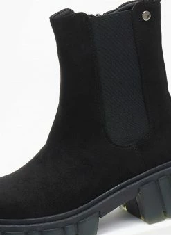 ΧΟΝΔΡΙΚΟ ΕΜΠΟΡΙΟ 🥰 The Fashion Project Μποτάκια Chelsea με Chunky σόλα - Μαύρο 🔔 -Μποτάκια Κατάστημα mpotakia chelsea me chunky sola 109328 wzck