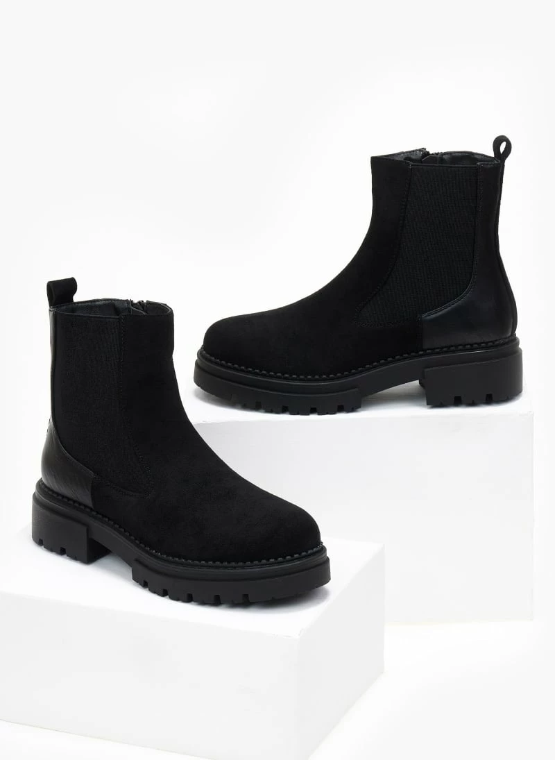 Αγορά ⌛ The Fashion Project Μποτάκια Chelsea με εξωτερική ραφή - Μαύρο ⌛ 5 Αγορά ⌛ The Fashion Project Μποτάκια Chelsea με εξωτερική ραφή - Μαύρο ⌛ - Image 3